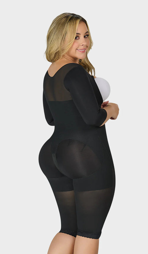 F - 0074 - Faja larga con cobertura en espalda y brazos