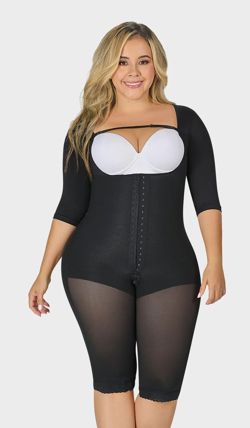 F - 0074 - Faja larga con cobertura en espalda y brazos