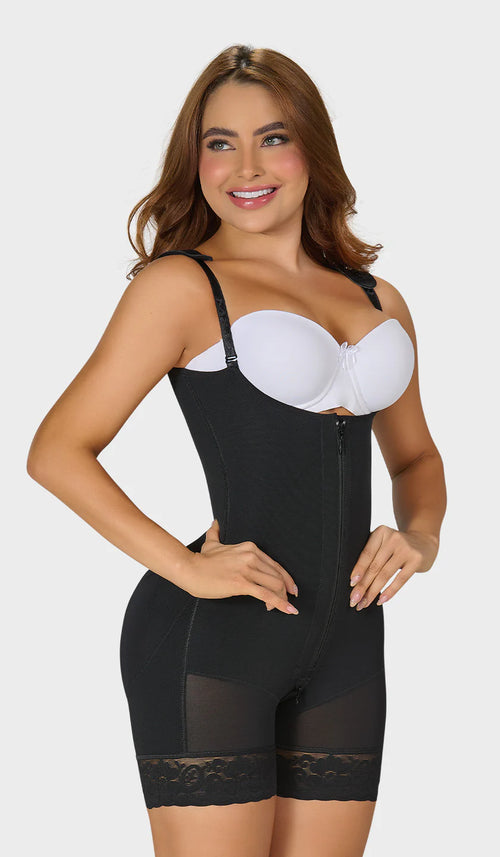 F-0768- Faja corta moldeadora con cierre frontal