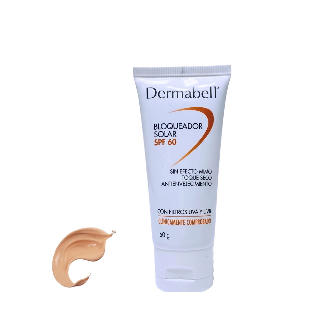 Bloqueador Solar SPF 60x60g con COLOR