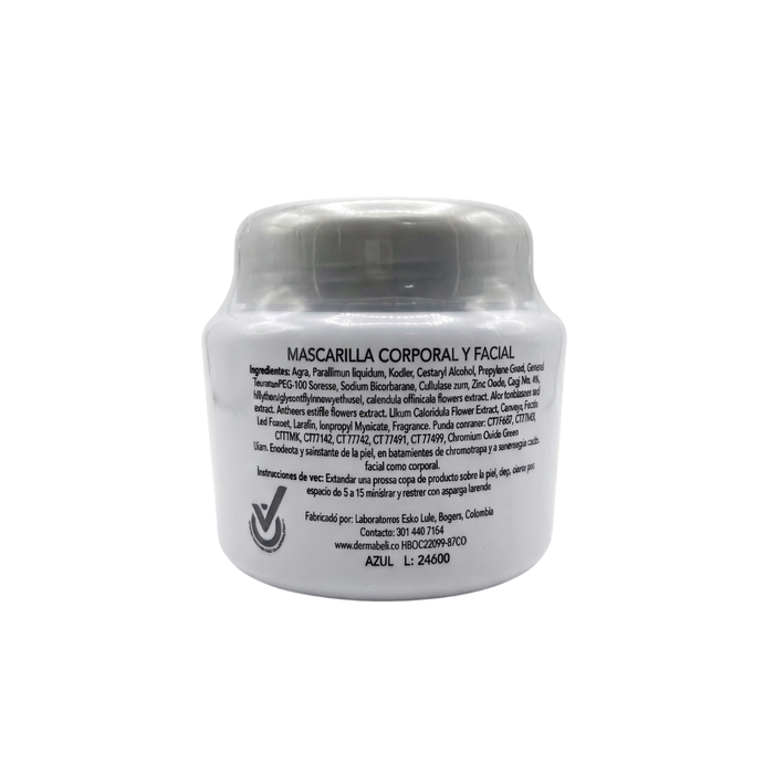 Mascarilla Colormask Crema- Azul 500g