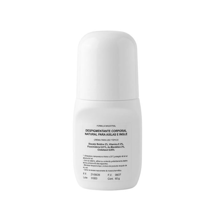 Despigmentante Corporal Natural para Axilas e Ingle