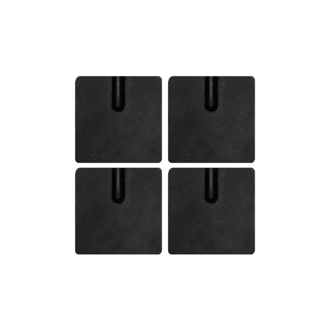 ELECTRODOS CARBONADOS NEGROS 4.5CM X 5CM