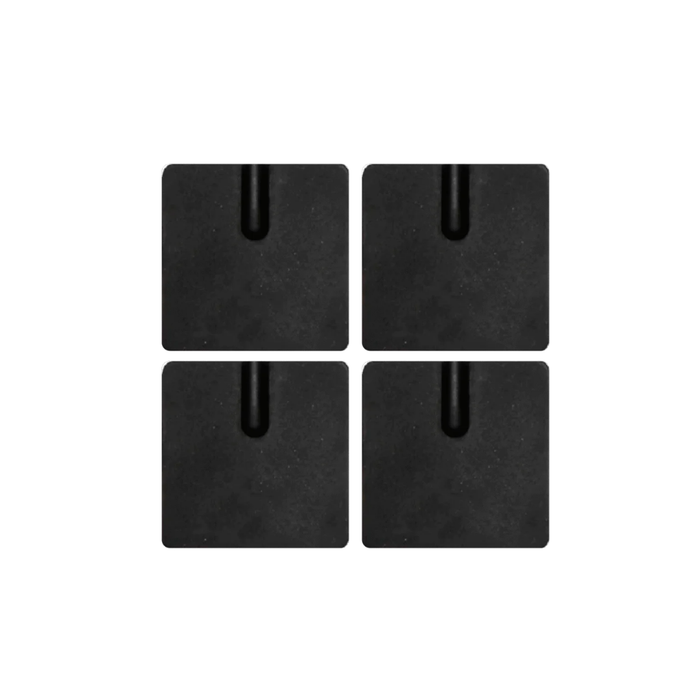 ELECTRODOS CARBONADOS NEGROS 4.5CM X 5CM